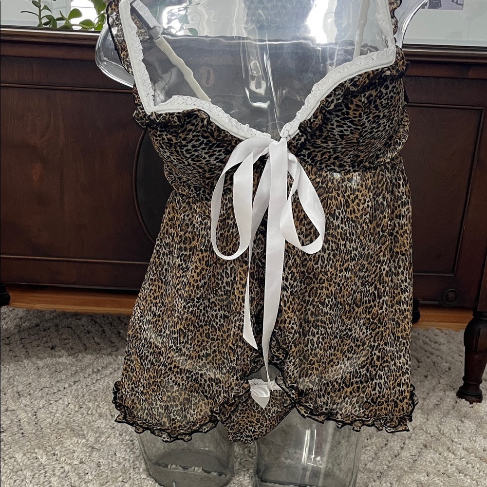 Victoria’s Secret  Leopard Print Women's Intimate Romper